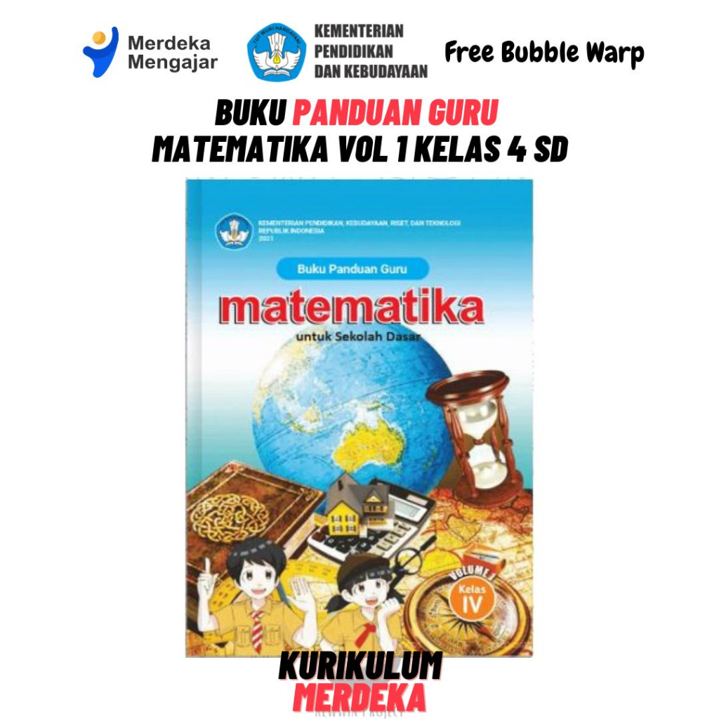 Jual Buku PANDUAN GURU Matematika Vol 1 Kelas 4 SD Kurikulum Merdeka ...