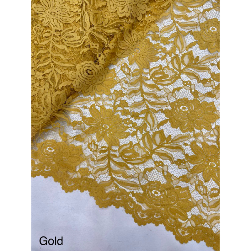 Jual LACE BROKAT SEMI PRANCIS LEBAR 110 (harga per 50cm) | Shopee Indonesia
