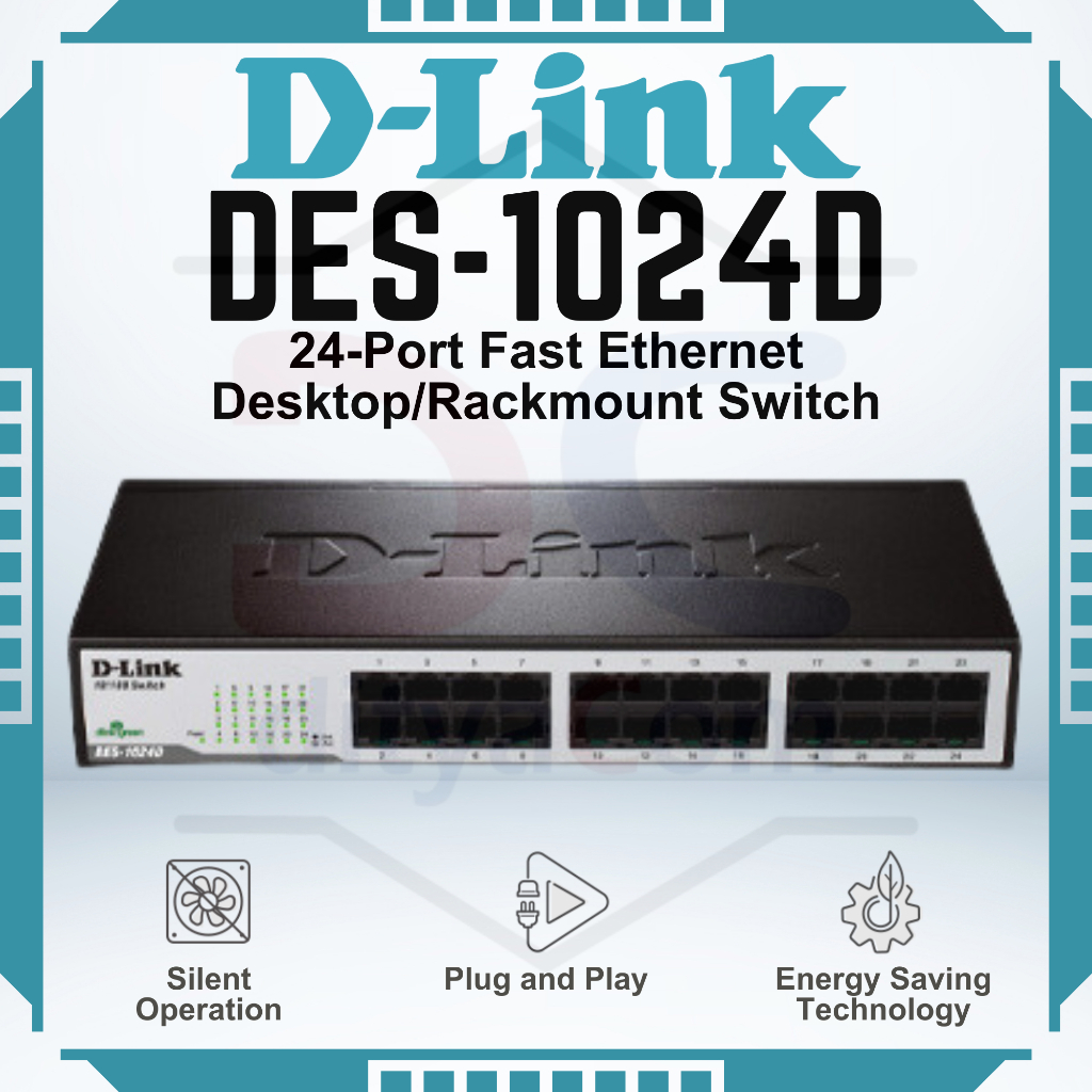 Jual D-LINK DES-1024D SWITCH HUB 24 PORT 10/100MBPS | Shopee Indonesia