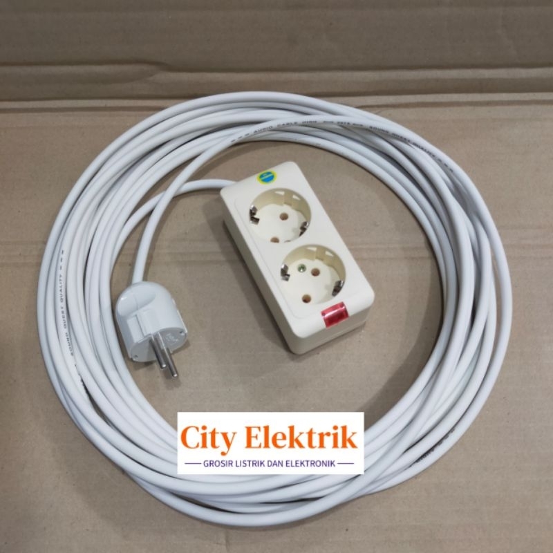 Jual Stop Kontak Jadi Rakitan Kabel 1 - 10 Meter + Terminal Kuningan 2 ...