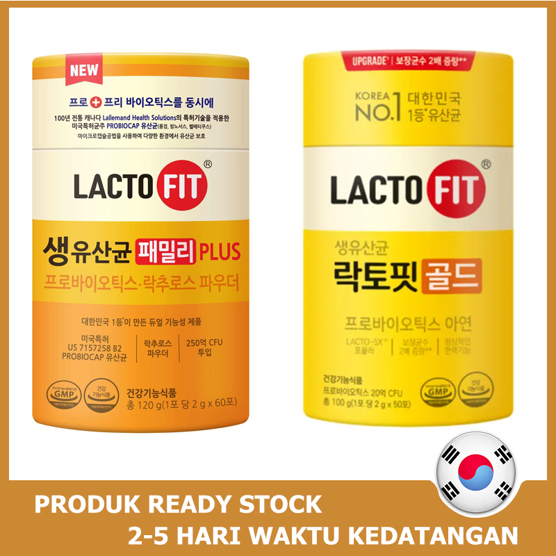 Jual Lacto Fit Probiotics Gold 1 Box 50 Sticks Korea Probiotik Lactofit Shopee Indonesia