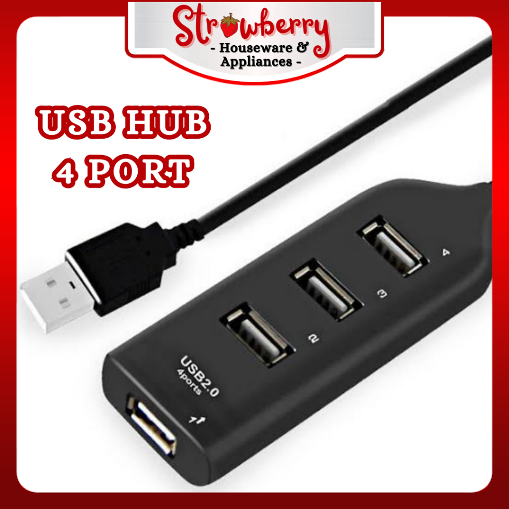 Jual USB HUB 4 Port Terminal USB 4 in 1 50 cm 4 output usb 2.0 Shopee