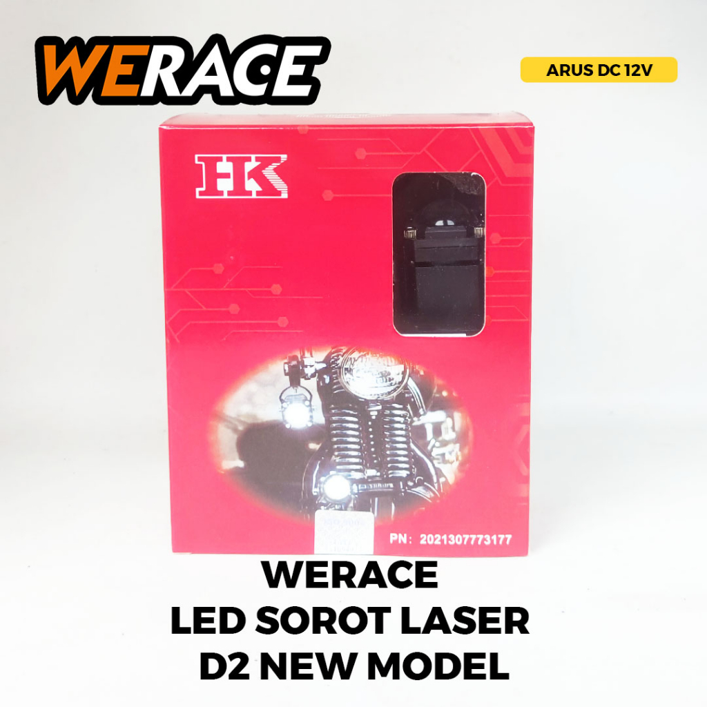 Jual WERACE LED Sorot Laser D2 + Devil Blue / Red New Model Terang ...