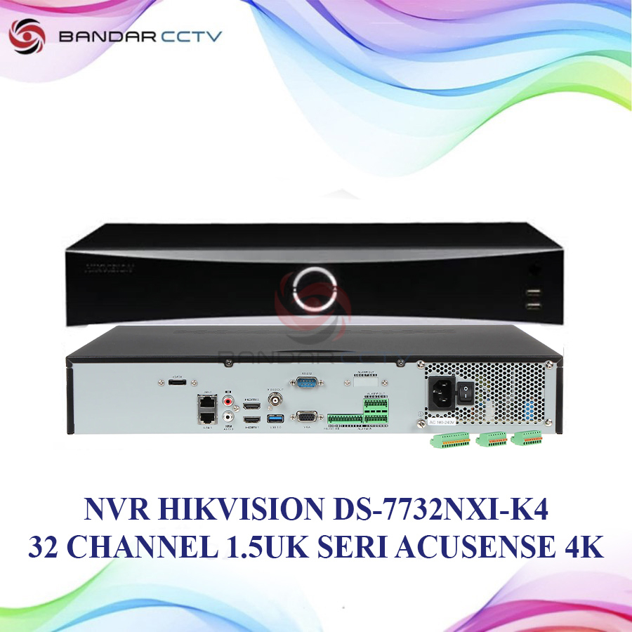 Jual HIKVISION DS-7732NXI-K4 NVR 32 CHANNEL 1.5UK Seri AcuSense 4K ...