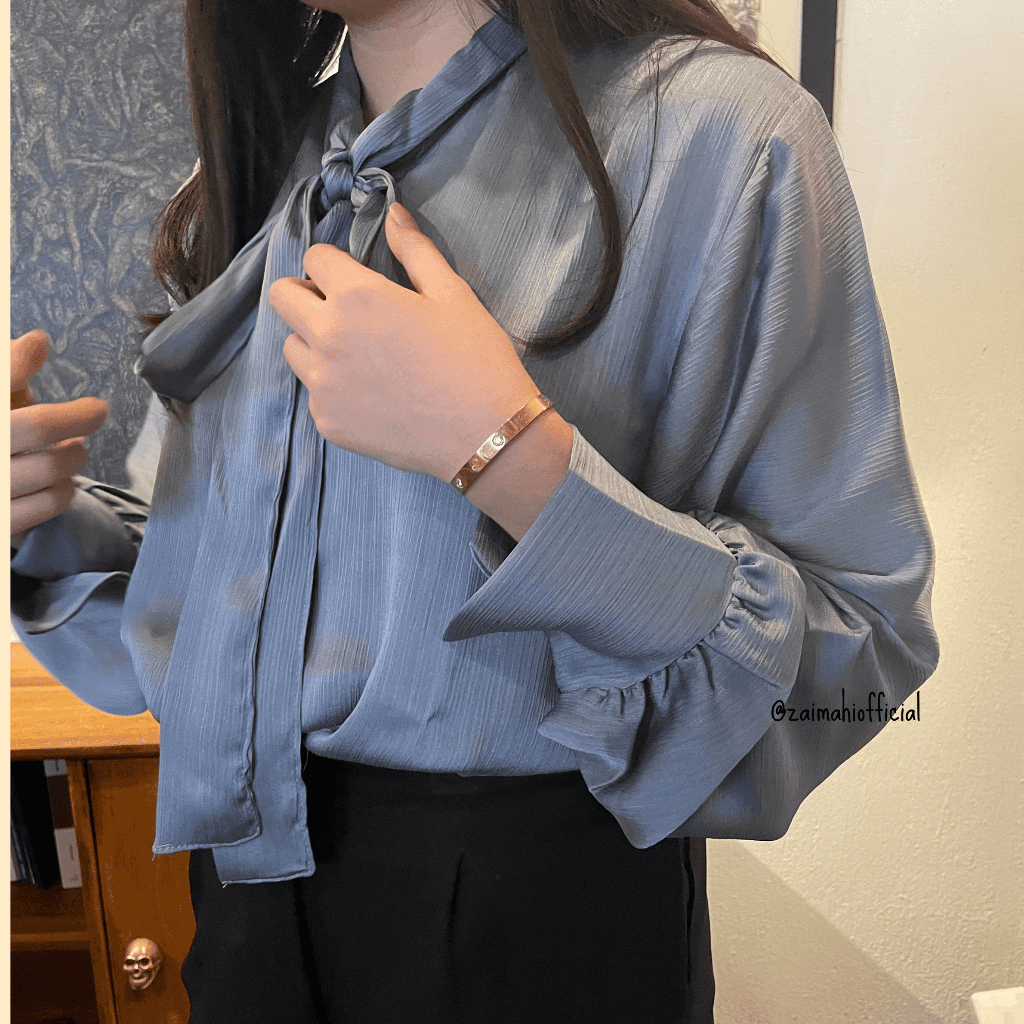 Jual Top wanita kekinian baju kantor kuliah top wanita korea top