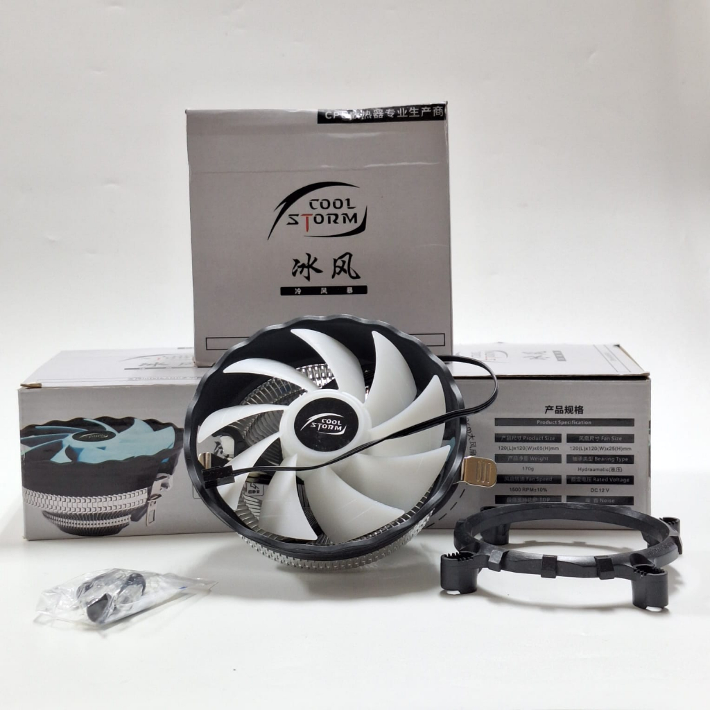 Jual FAN PROCESSOR COOLER STROM RGB LGA 1150 Shopee Indonesia