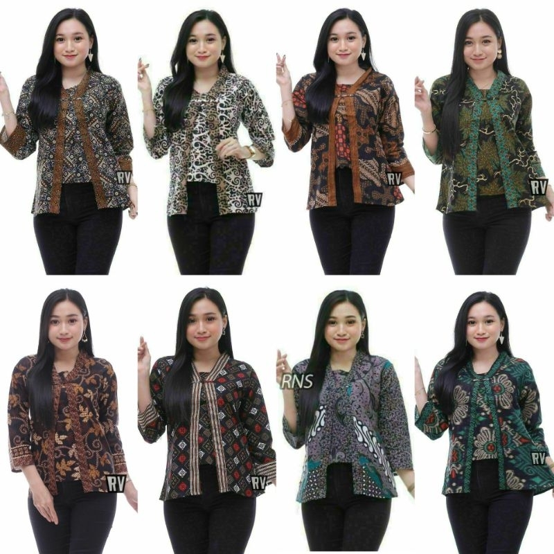Jual Atasan Batik Wanita Lengan Panjang Baju Batik Wanita Kerja