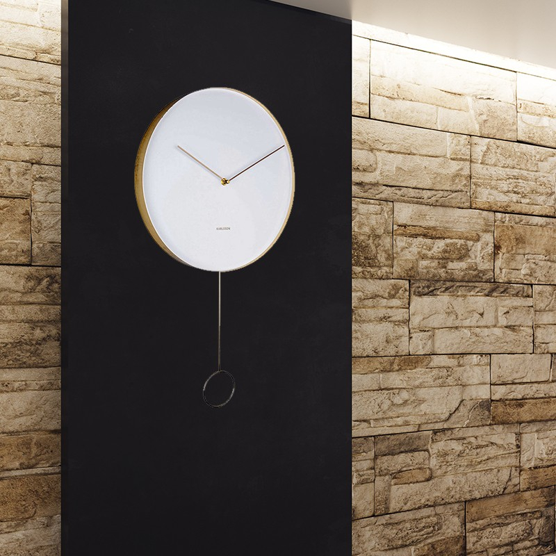 Jual Karlsson Wall clock Pendulum metal coklat sry 16 Shopee Indonesia