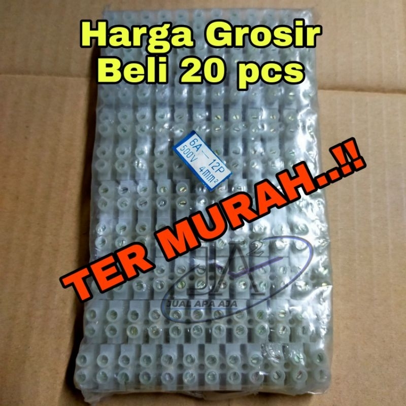 Jual (GROSIR) Terminal Blok Krustin 4mm Terminal Kabel 12p/ Terminal ...