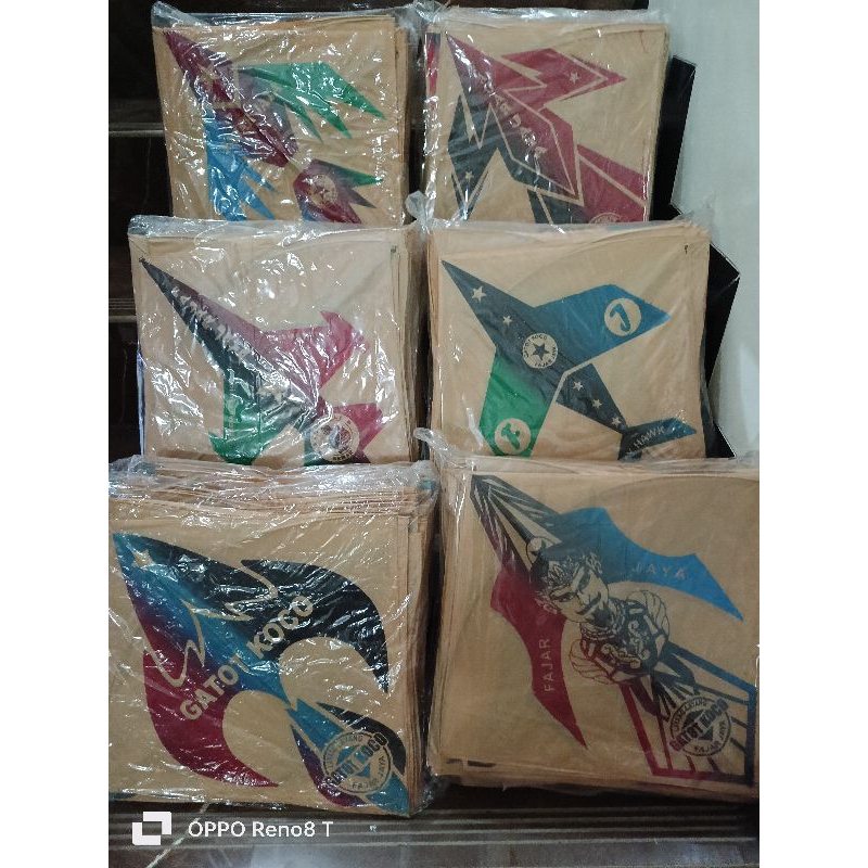 Jual Layangan Sukhoi Standar Kertas Coklat Sablon 100pcs Shopee Indonesia 1079