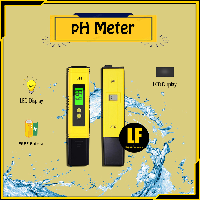 Jual AA pH Meter Digital Tester Auto Calibrate Alat Ukur Keasaman Cairan Air Hidroponik Akuarium