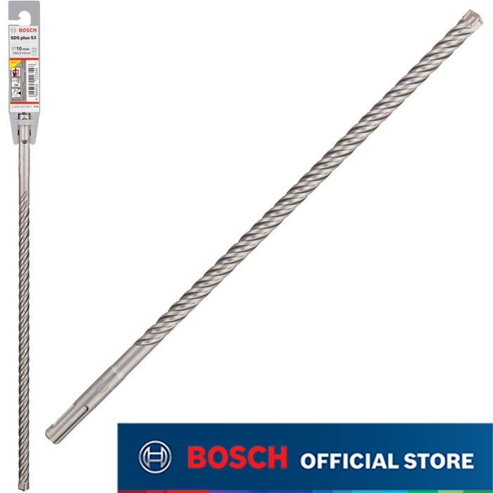 Bosch 10x Foret PRO SDS Plus-5X (pour Béton Armé, Béton