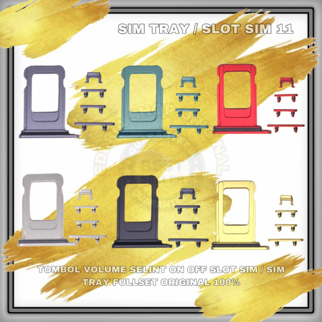 Jual TOMBOL VOLUME ON OFF + SILENT SIM TRAY FULLSET 11 | Shopee Indonesia