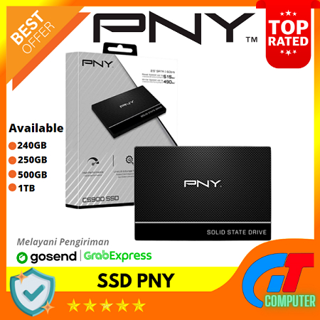 SSD Interne PNY CS900 500 Go - 2.5 Pouces, SATA III, Pour Ordinateur Portable/bureau | Neuf
