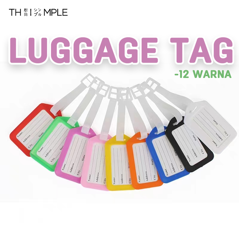 Jual Tag Label Koper Bagasi Gantungan Label Nama Tas Luggage Tag