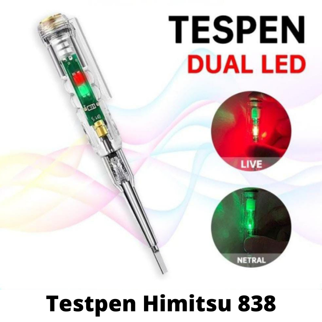 Jual Testpen Obeng Minus Himitsu 383 LED Tespen Himitsu 383 Test Pen ...