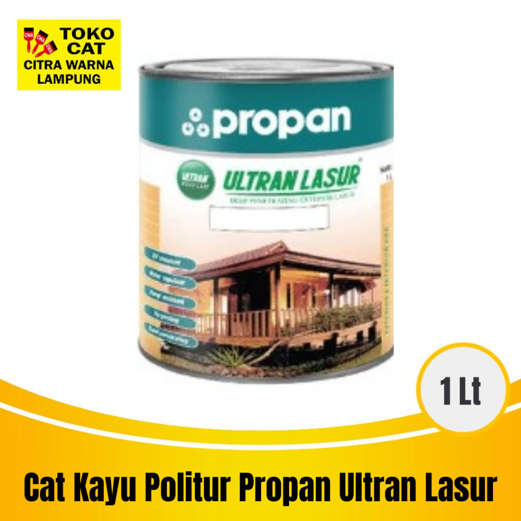 Jual Cat Kayu Politur Propan Ultran Lasur 1 Liter Shopee Indonesia 5875