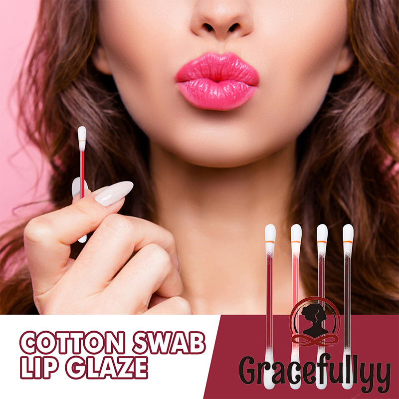 Jual [COD]Lipstik Cotton Swab Lip Glaze Cotton Swab Portabel Lip Glaze