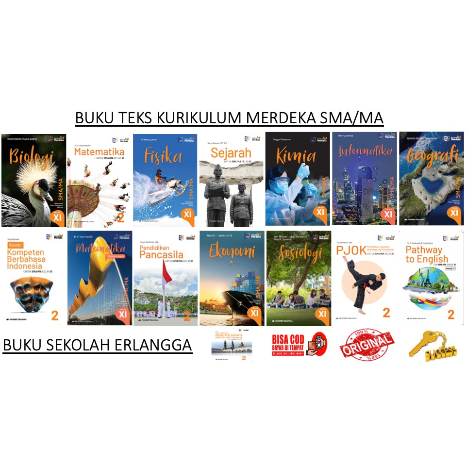 Jual BUKU SMA KURIKULUM MERDEKA KELAS.11 ERLANGGA + KUNCI JAWABAN ...