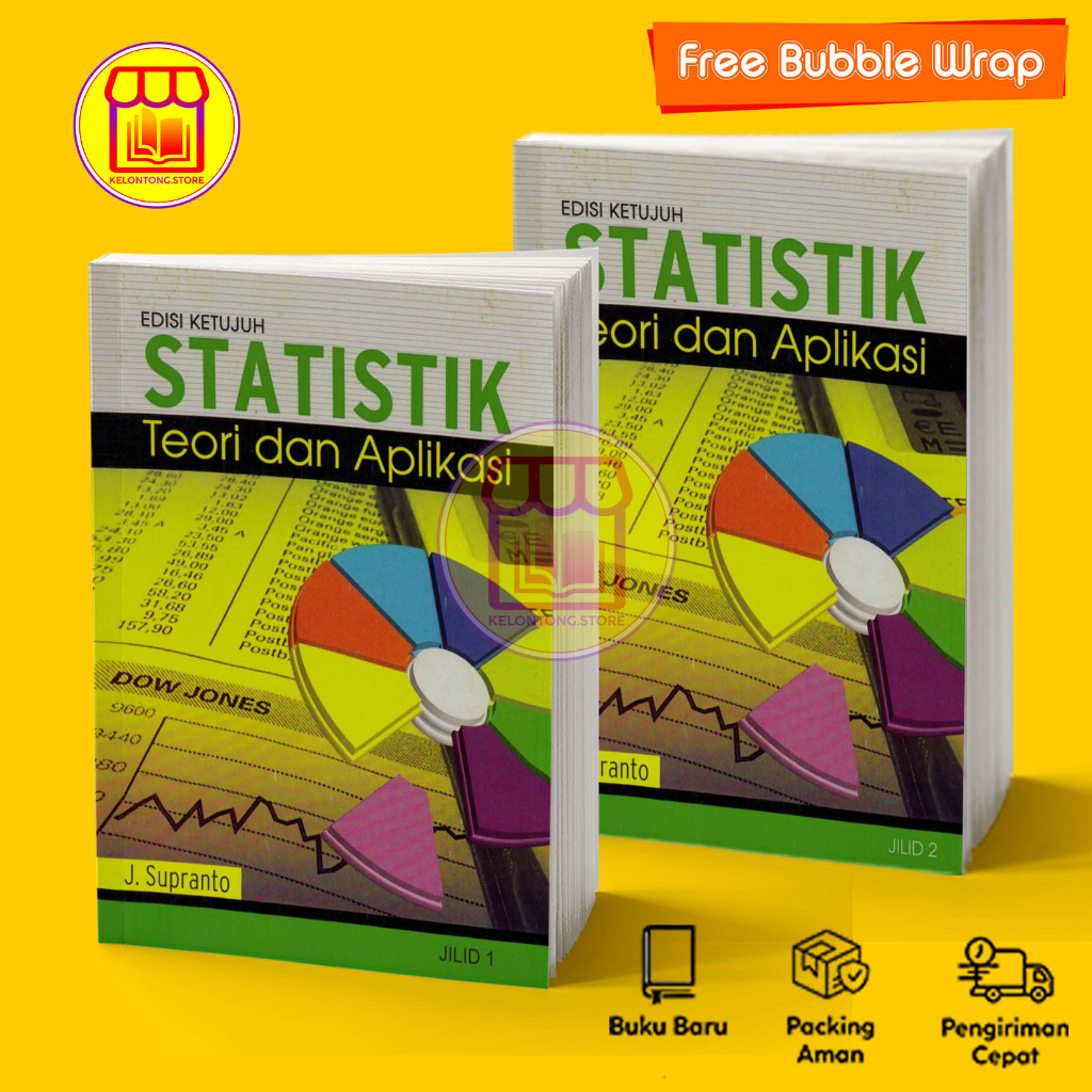 Jual Paket 2 Buku Statistik Teori Dan Aplikasi Edisi 7 Jilid 1 & 2 By J ...