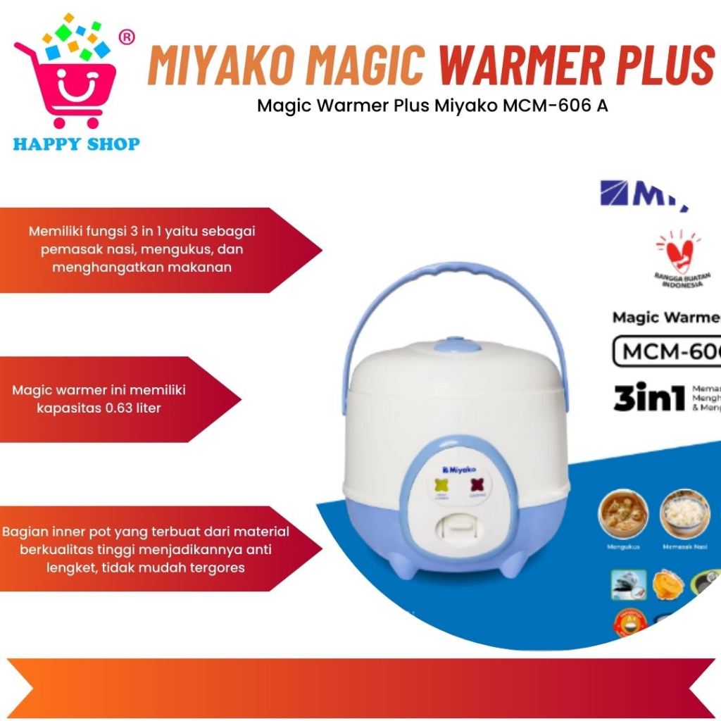 Jual Magic Warmer Plus Miyako MCM-606 A | Shopee Indonesia