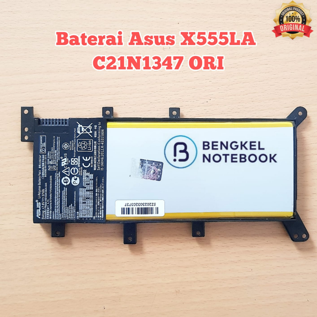 RDY Batterie C21N1347 pour ASUS R556L F555L K555L A555L A555 R556 K555 K555LD X555L F555 R556LA X555 R556LJ F555LD R556DA (Capacité: 3800 mAh 7.6V