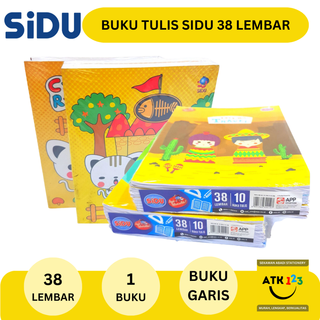 Jual Buku Tulis Sinar Dunia / SIDU Isi 38 Lembar | Shopee Indonesia