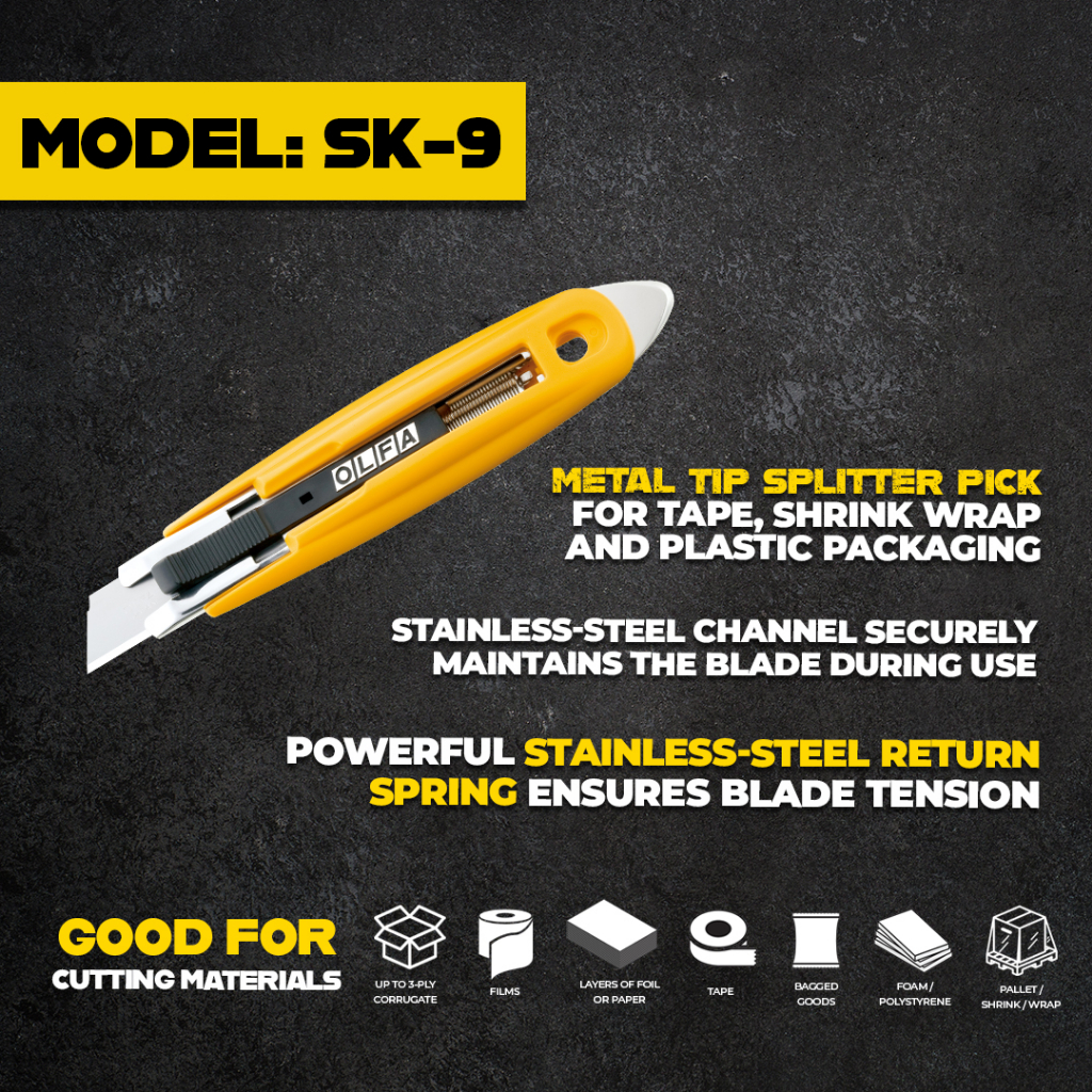 Olfa SK-9 Self-Retracting Safety Knife