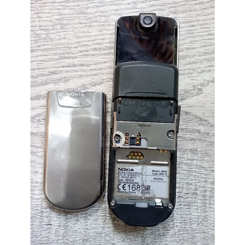 Jual NOKIA 8800 clasic RM 13 normal lcd sedow clasic black stenles ...