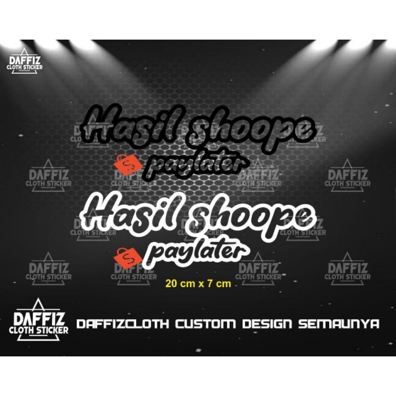Jual STICKER CUTTING HASIL SHOPEE PAYLATER A | Shopee Indonesia