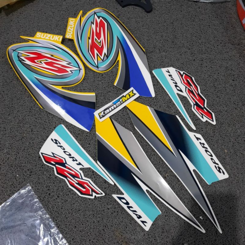 Jual LIS STRIPING STICKER TS125 TS 125 FULLSET UNTUK TANGKI KUNING ...