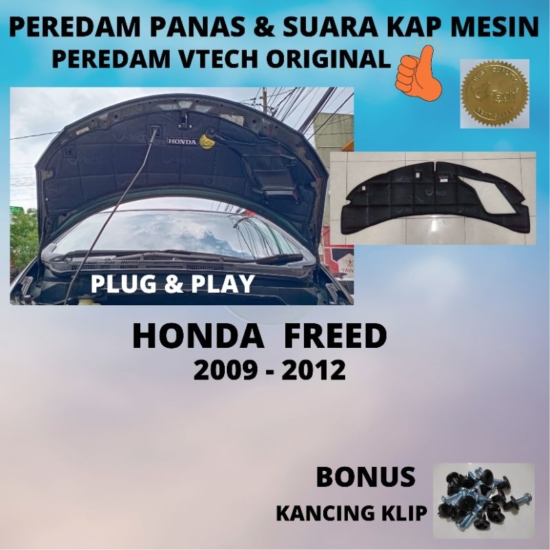 Jual Best Exclusive Vtech Ori Peredam Panas Dan Suara Kap Mesin Mobil Honda Freed