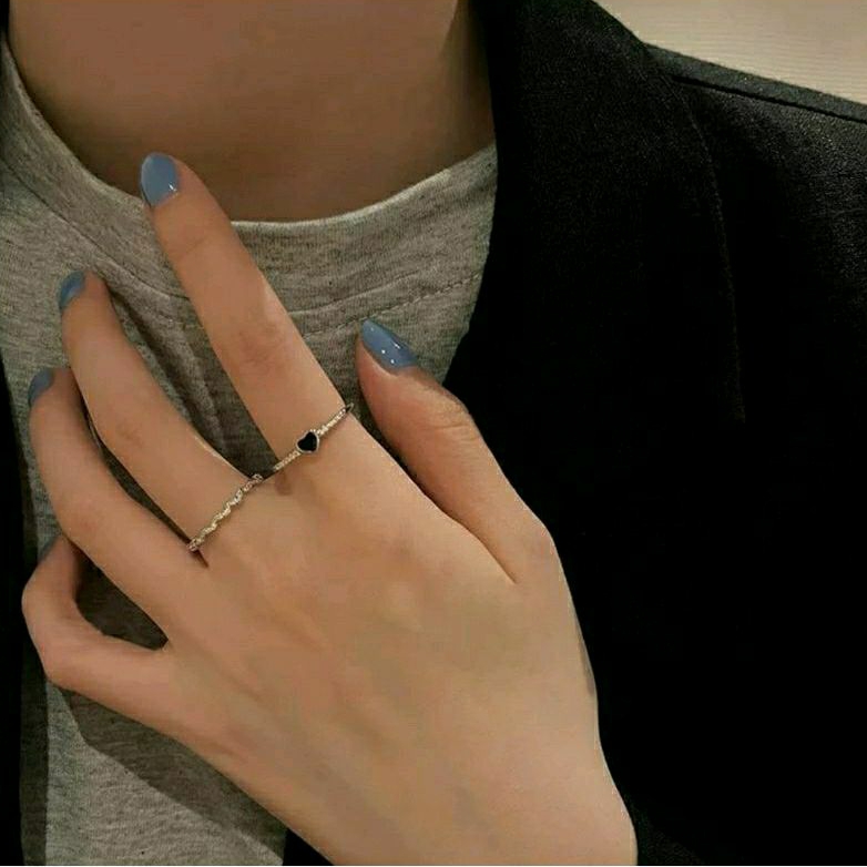 Jual Cincin Love Sonderson 2 in 1 Gaya Korea | Cincin Korean Style