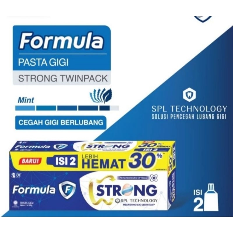 Jual Pasta gigi formula strong 160gr isi 2pc // Formula pasta gigi ...