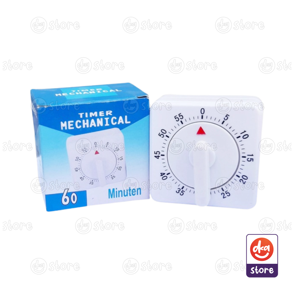 Jual Timer Mechanical 60 Menit / Alarm Pengingat Waktu Mekanik Putar ...