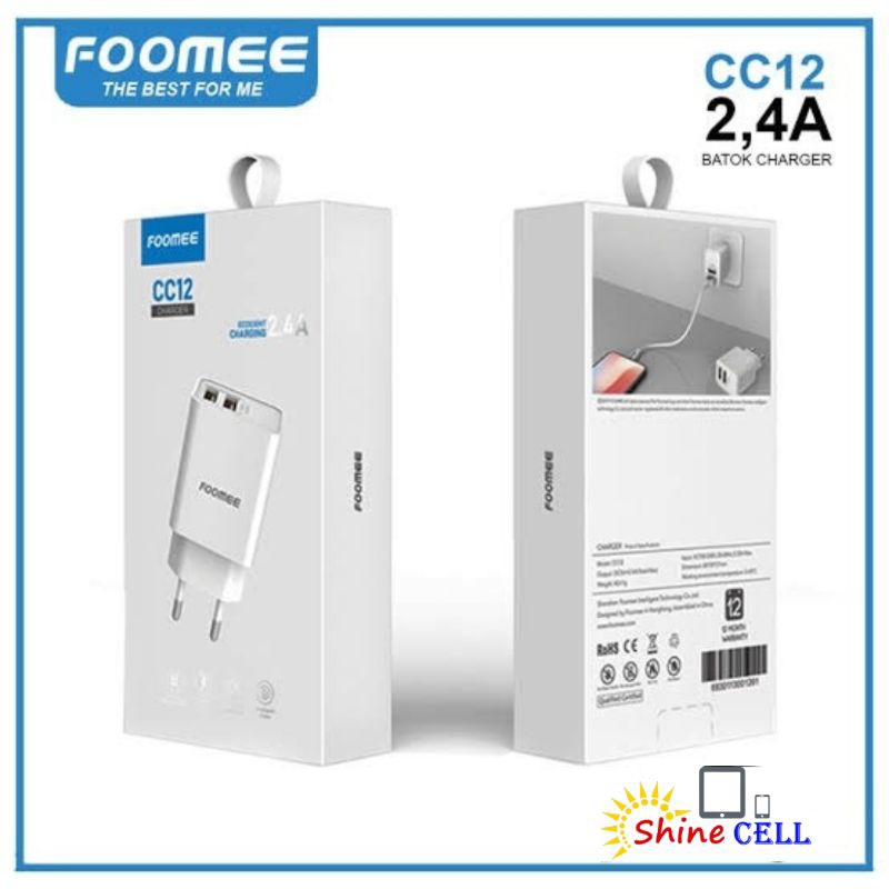 Jual Adapter CC12 2.4A Foomee | Shopee Indonesia