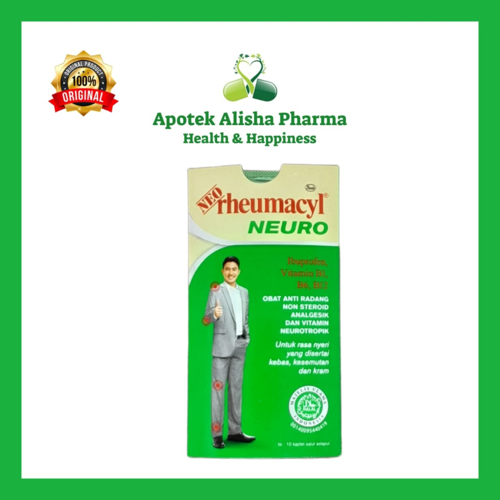 Jual Neo Rheumacyl Neuro Kaplet Box isi 100 dan Strip isi 10 Tablet ...