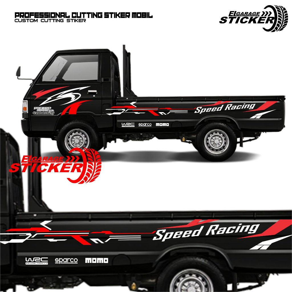 Jual Stiker mobil pick up stiker cutting variasi body samping speed ...