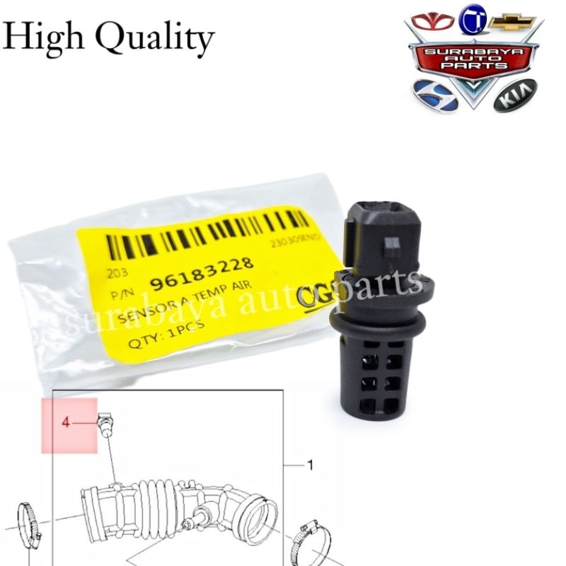 Jual Sensor IAT Intake Air Temperatur Chevrolet Aveo Timor Kalos Optra