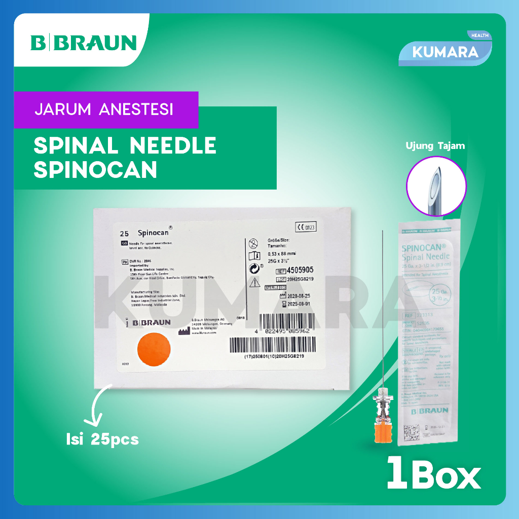 Jual BBRAUN - Spinocan Spinal Needle / Jarum Spinal Pcs | Shopee Indonesia