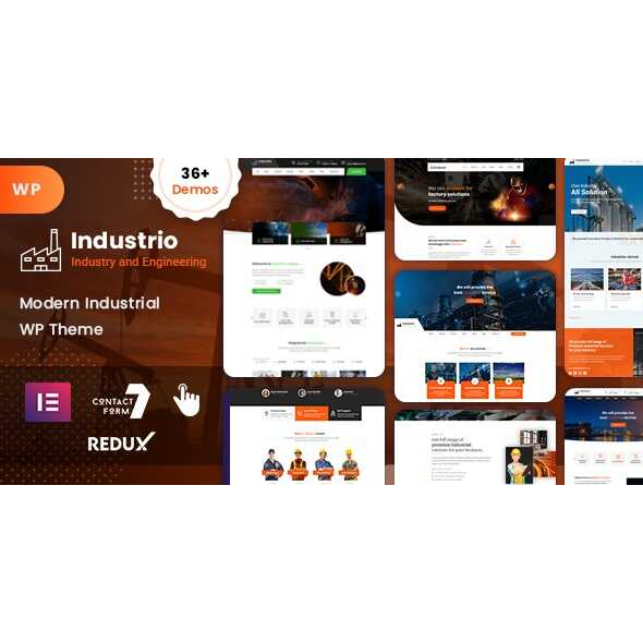 Jual Industrial Theme – Industry & Factory WordPress Theme | Shopee ...