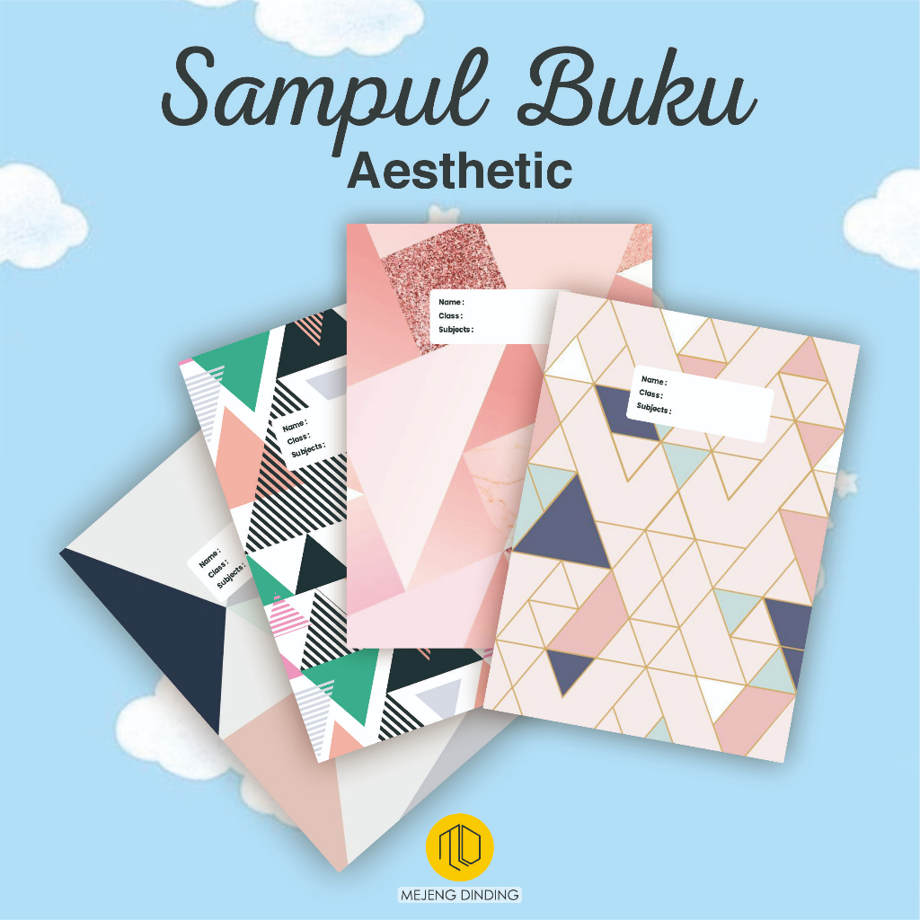 Jual Sampul Buku Aesthetic Isi 10 Pcs Sampul Buku Motif Aesthetic 2 Sampul Buku Book Cover 9494