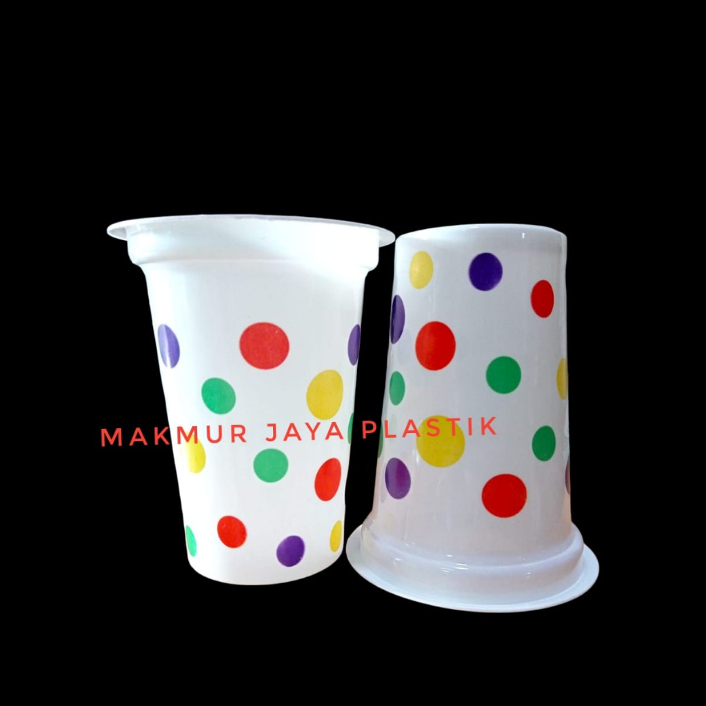 Jual Gelas Plastik Motif Polkadot Warna 220 Ml Isi 50 Pcs Shopee Indonesia 0787