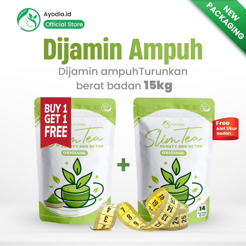 Jual Teh Diet Pelangsing Detox Penurun Berat Badan Herbal Alami Teh