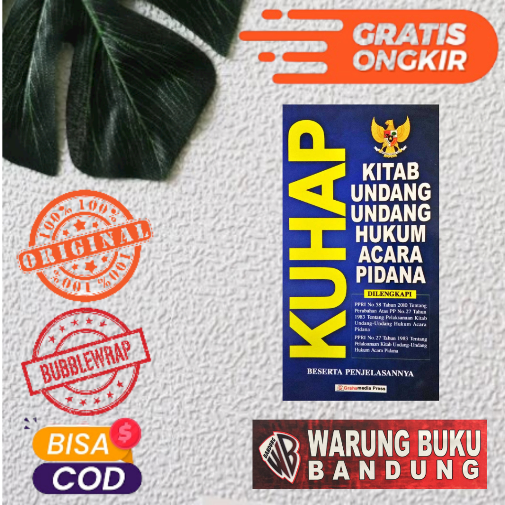 Jual Buku KUHAP : Kitab Undang Undang Hukum Acara Pidana Berserta ...