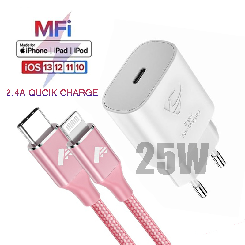 Jual Ori 25W iPhone Charger Type C to Lightning MFi PD USB C Adaptor ...