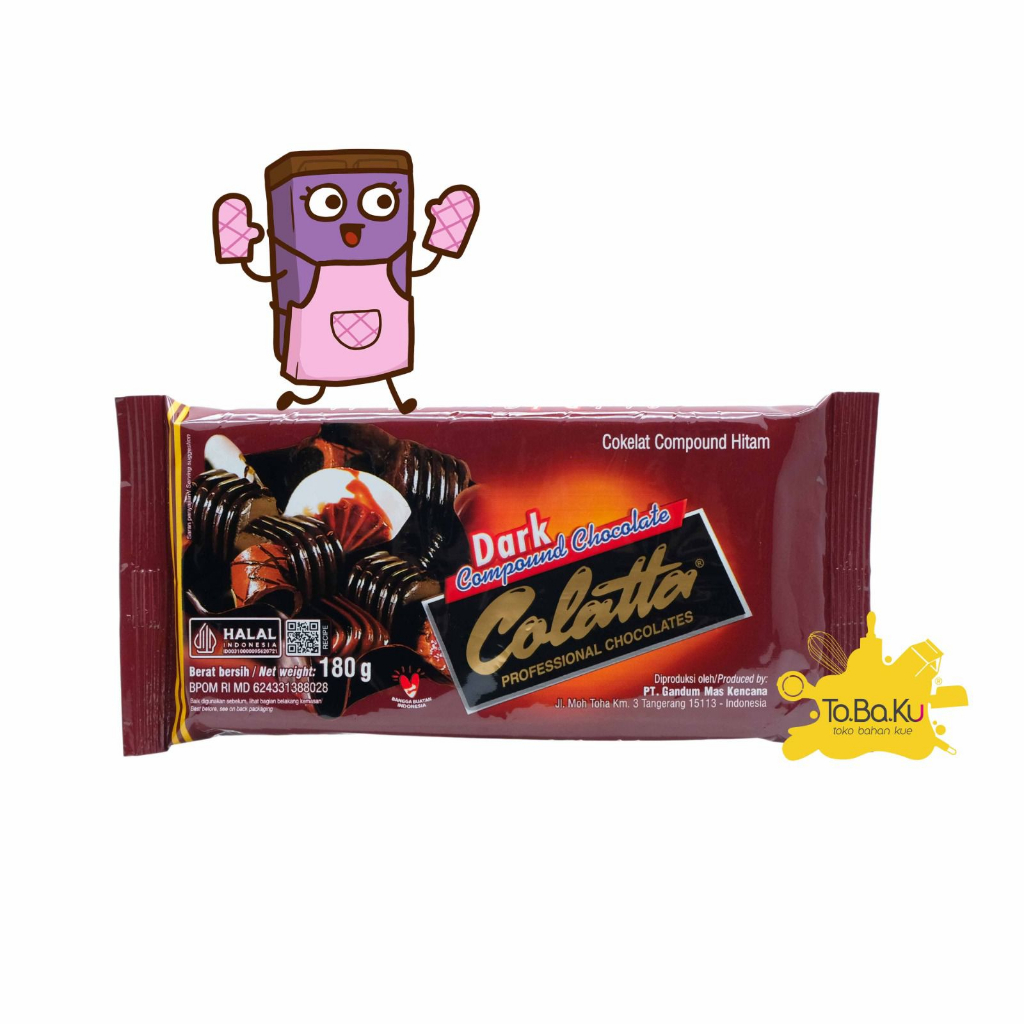 Jual Colatta Dark Compound Chocolate 180gr | Shopee Indonesia
