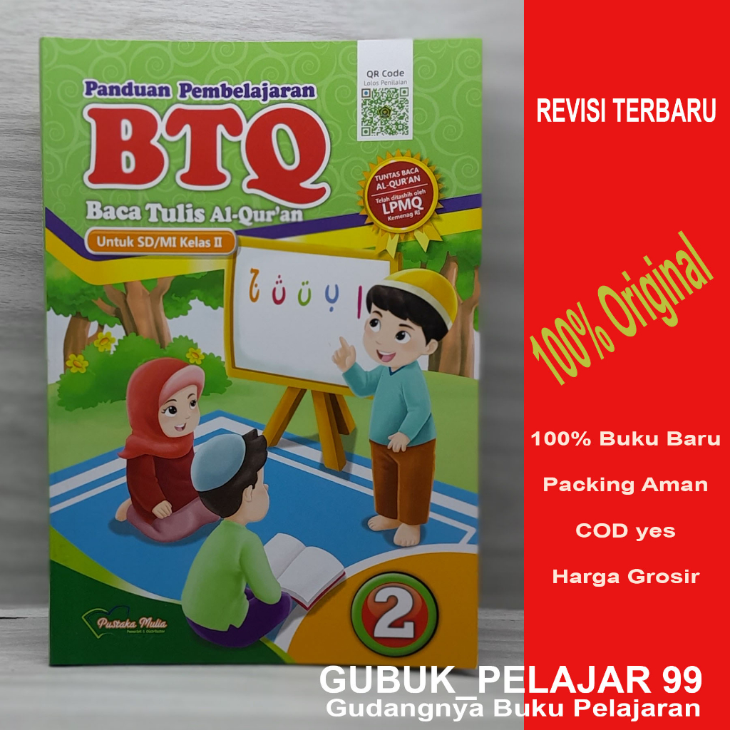 Jual BTQ (Baca Tulis Al-Quran) Kelas 2 SD/MI PUSTAKA MULIA Original ...