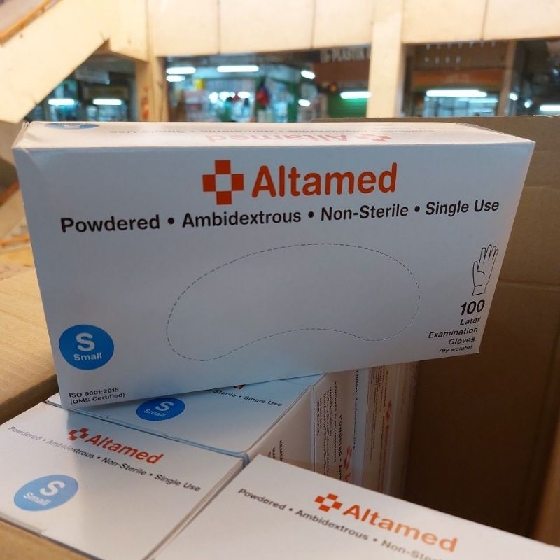 Jual sarung tangan latex powder altamed hanscoon hand glove murah box ...