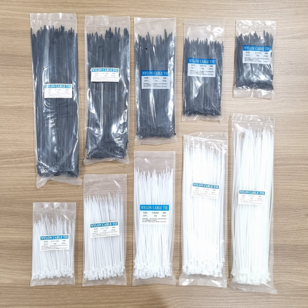 Jual Nylon Kabel Ties Hitam Putih Cm Cm Cm Cm Cm Isi Pcs